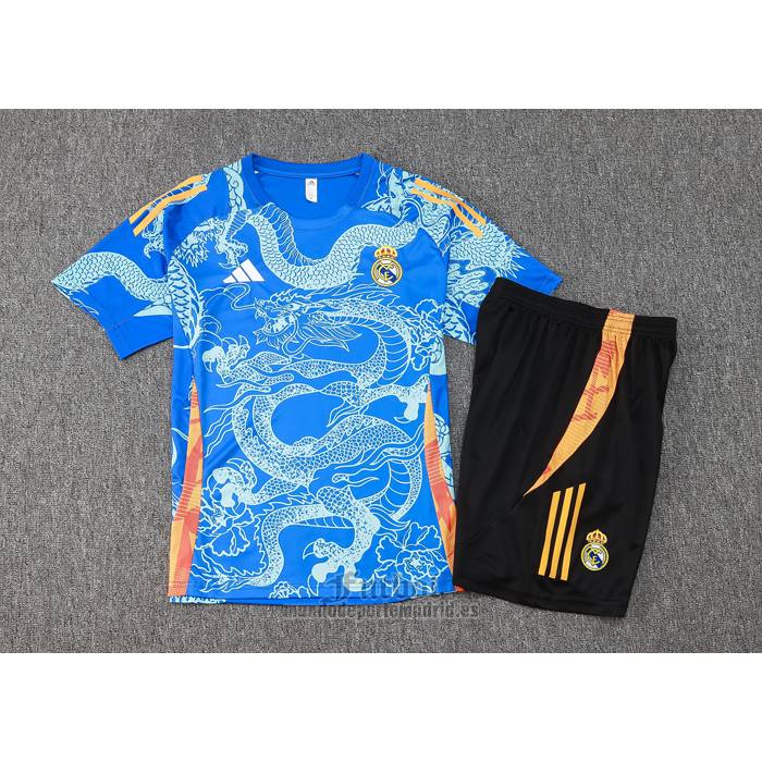 Chandal del Real Madrid Dragon Manga Corta 2024-2025 Azul - Pantalon Corto